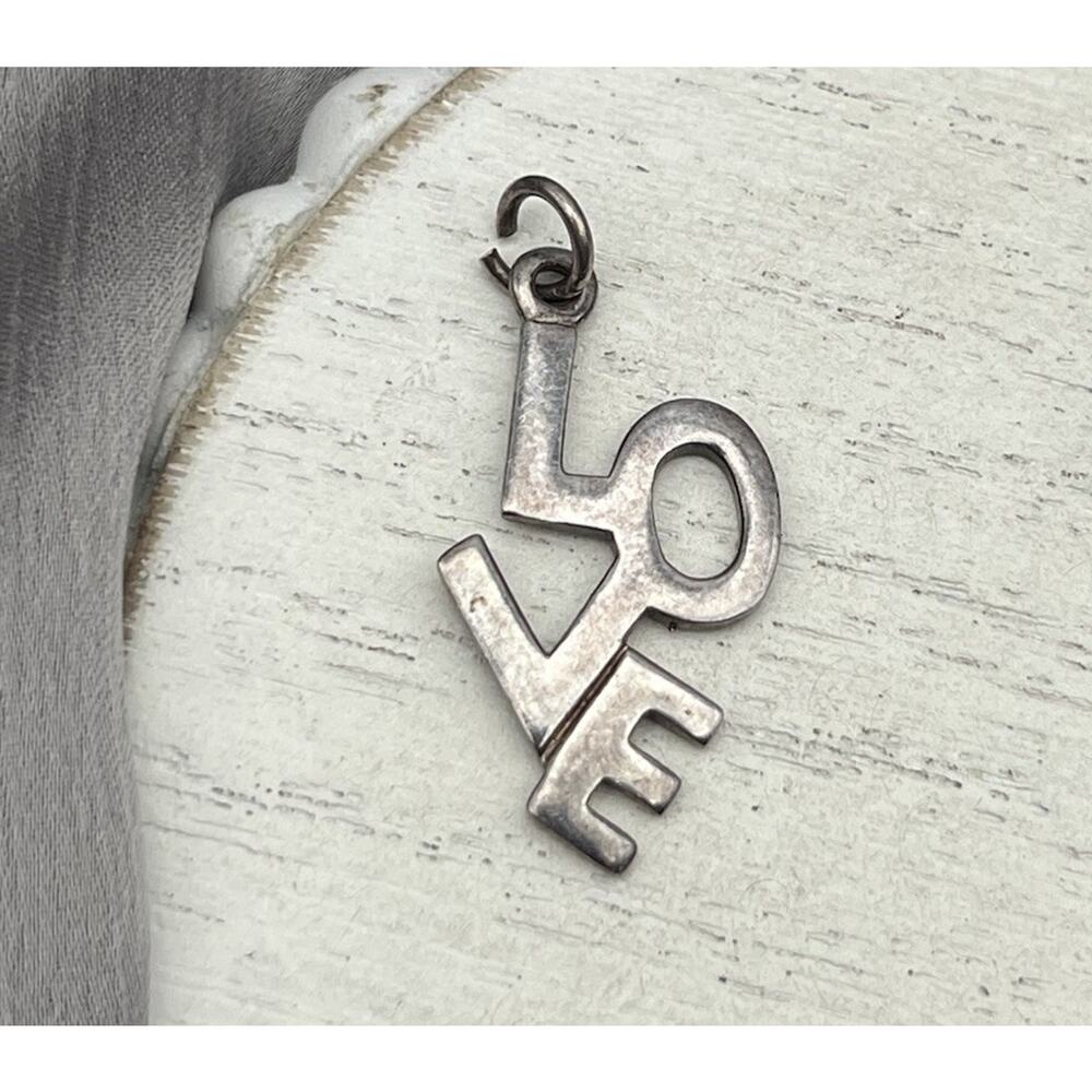 MWS Love Sterling Silver 925 Charm 2.70G / 1.3in